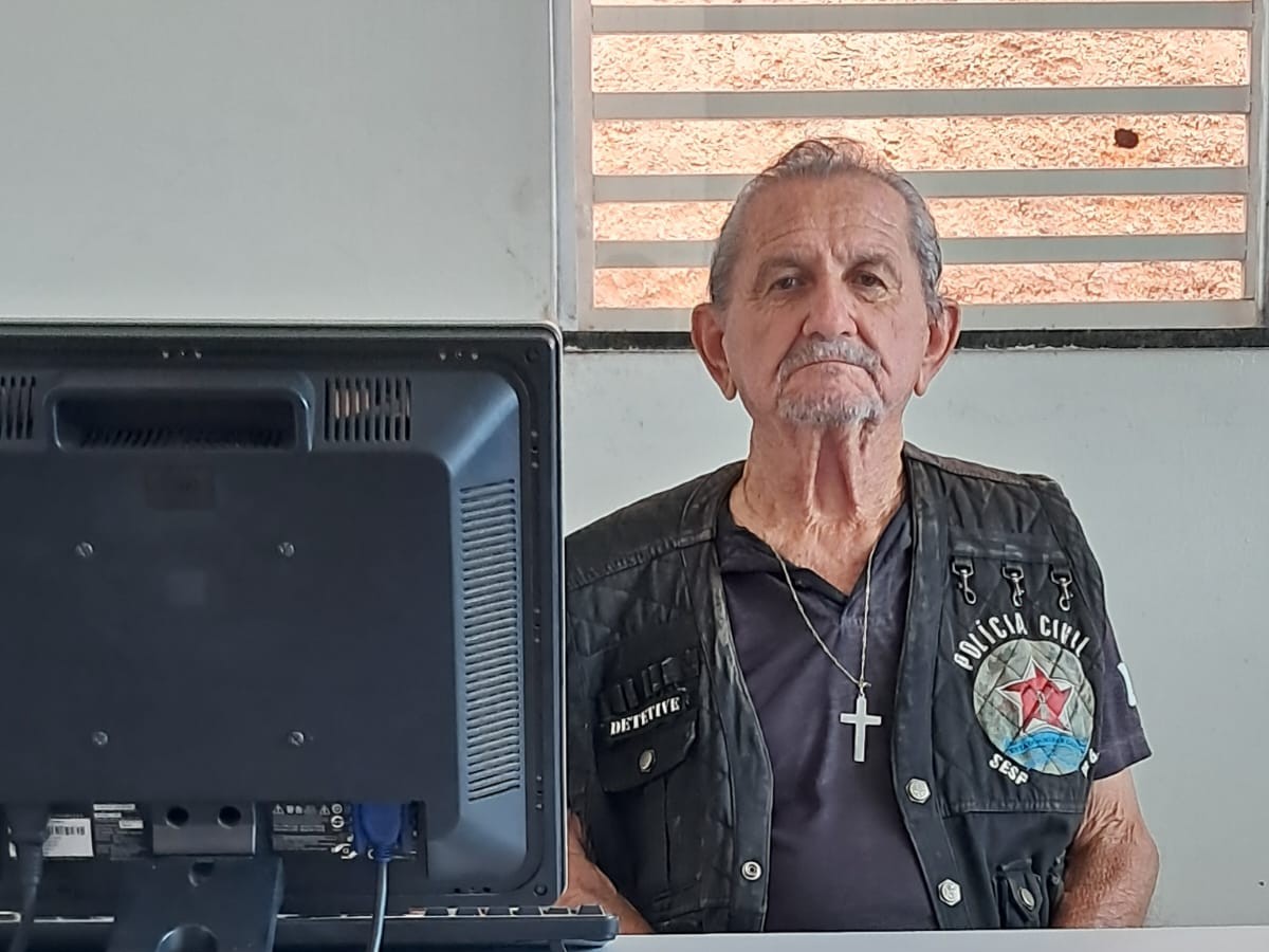 Aos 78 anos, servidor cedido à Polícia Civil completa 27 anos de atuação em Estrela do Sul