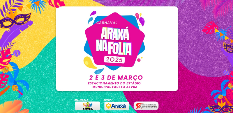 Araxá na Folia: Carnaval da cidade terá dois dias de atividades