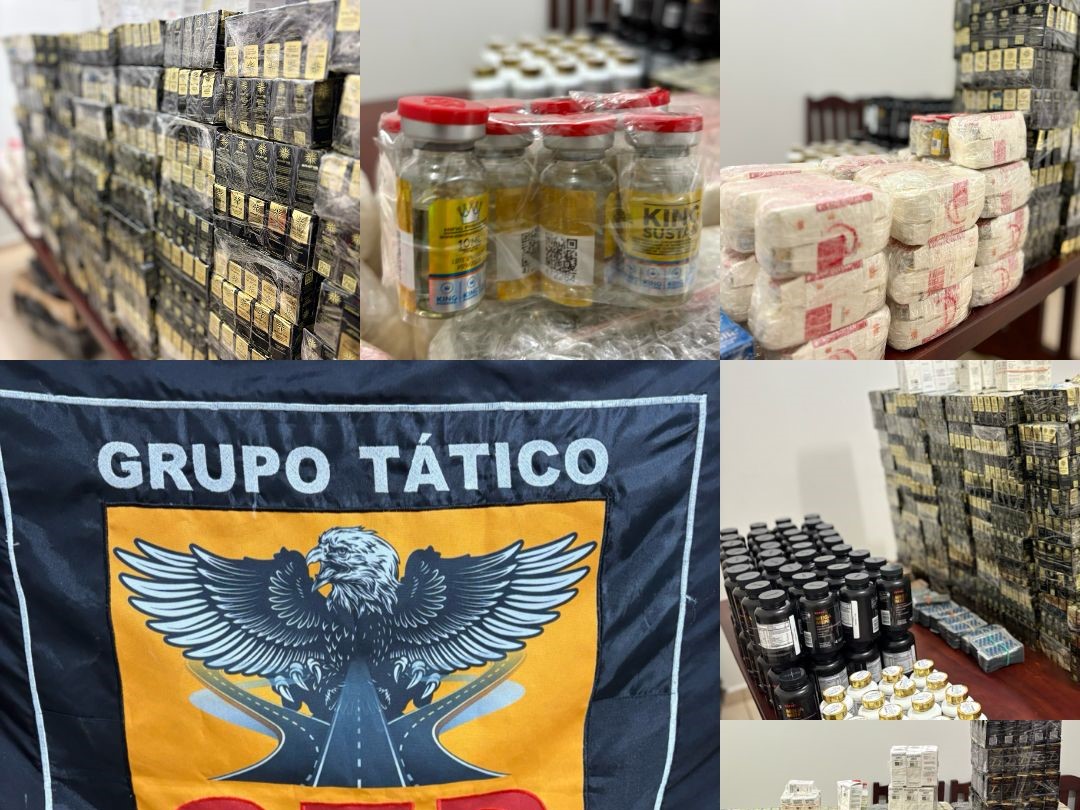 Carga de anabolizantes avaliada em R$ 300 mil é apreendida no Triângulo Mineiro com destino a Maceió