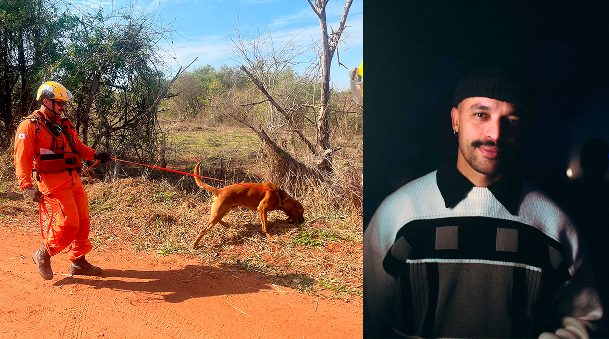 Com drones e cães farejadores, Bombeiros retomam buscam DJ que desapareceu perto da BR-365