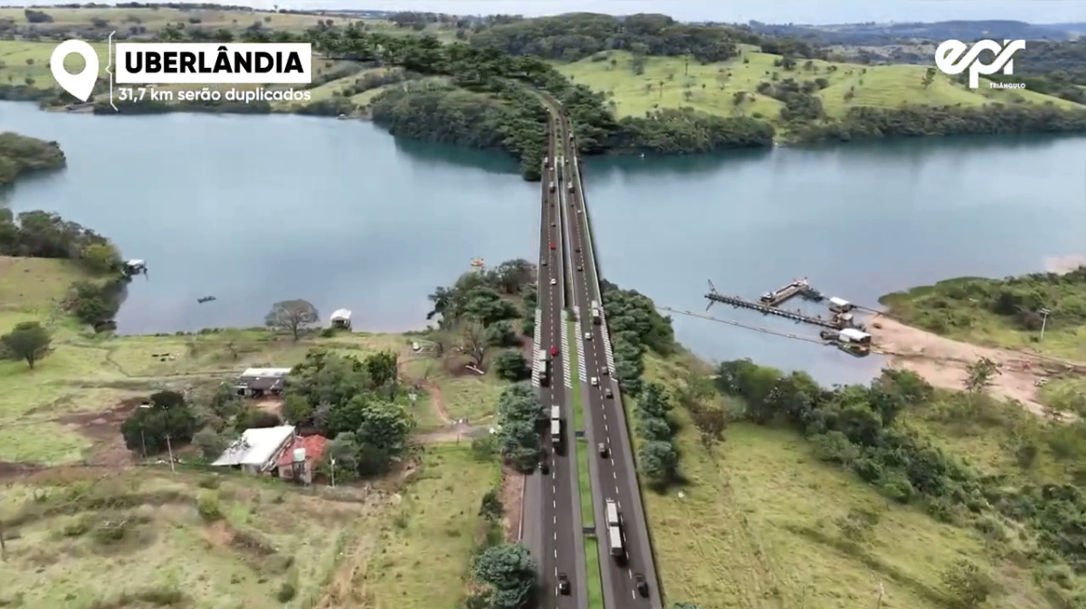 ponte sobre o rio araguari