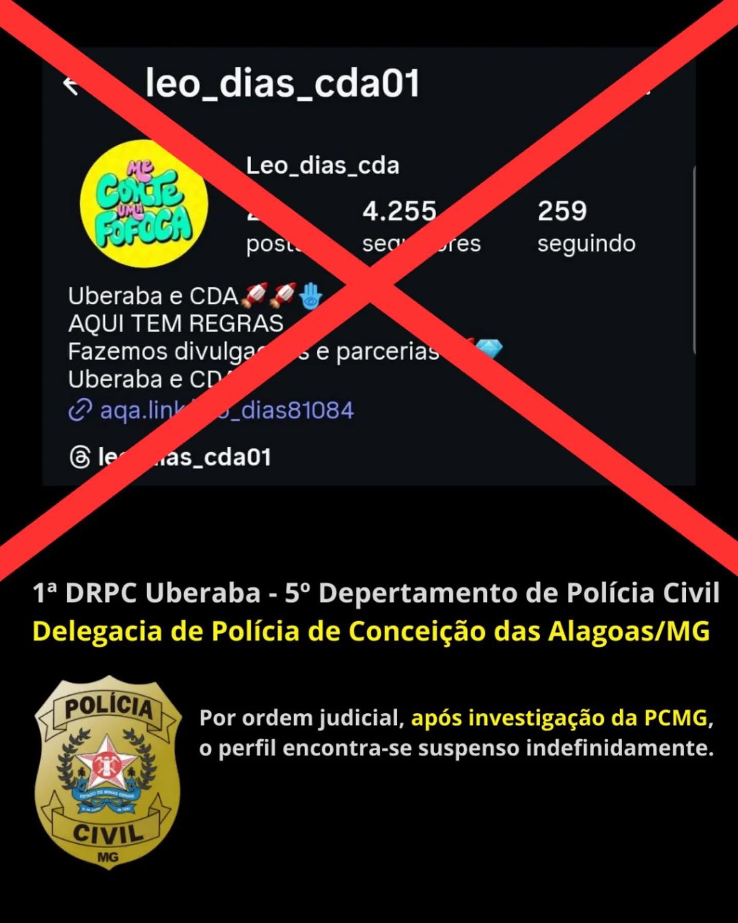 Dona de página de fofoca no Instagram é presa por extorsão contra moradores de Uberaba e Conceição das Alagoas