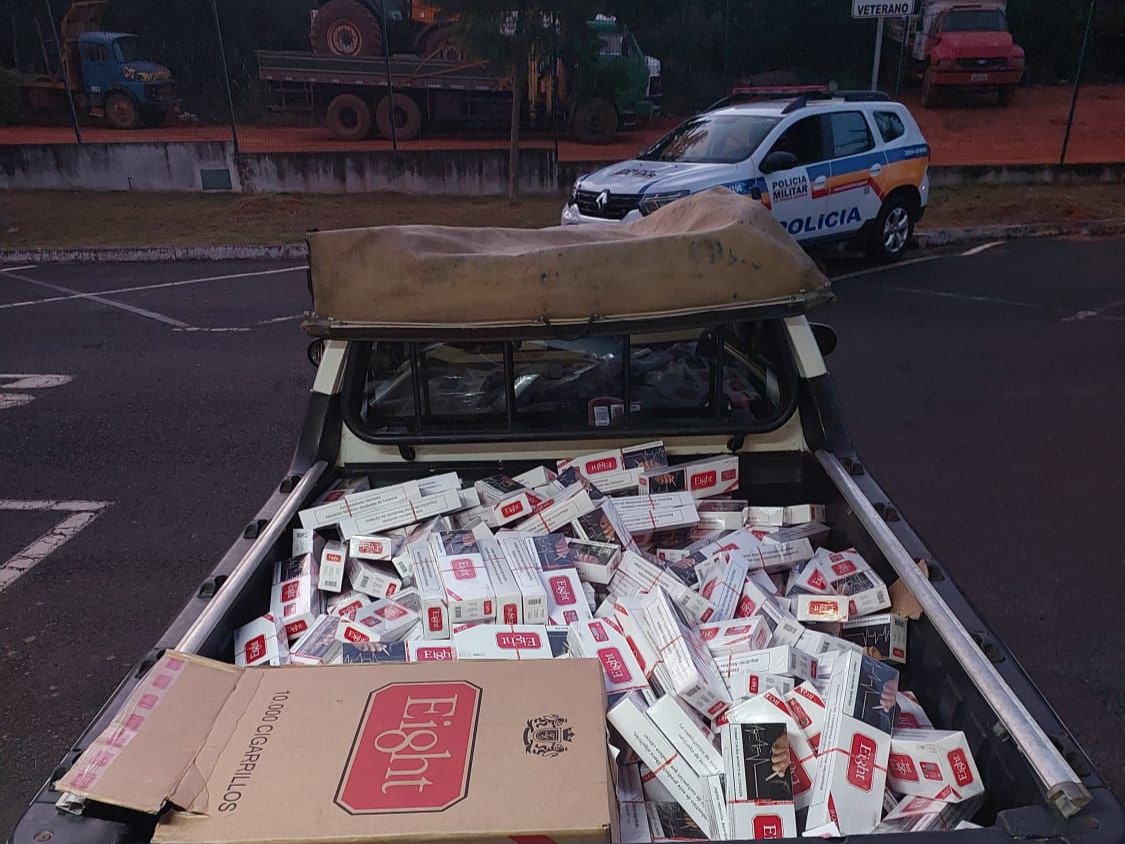 Homem é preso com quase 100 mil cigarros contrabandeados em Patrocínio
