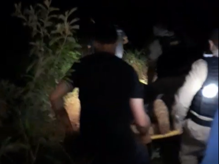 Idoso é resgatado em área de difícil acesso em Romaria após quebrar o fêmur
