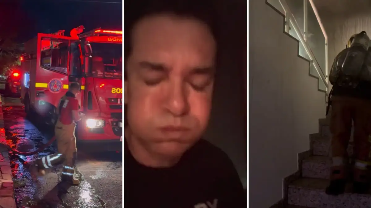 Incêndio atinge casa do cantor Regis Danese em Uberlândia