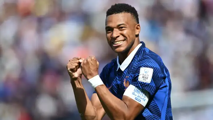 mbappe comemora gol pela frança na copa do mundo 2026