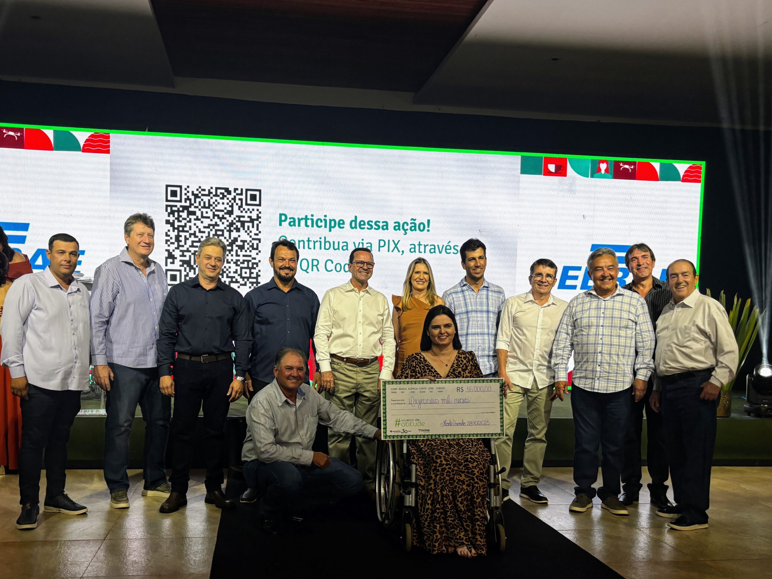 monteCCer realiza repasse de R$ 16 mil para campanha solidária da Associação dos Deficientes de Monte Carmelo