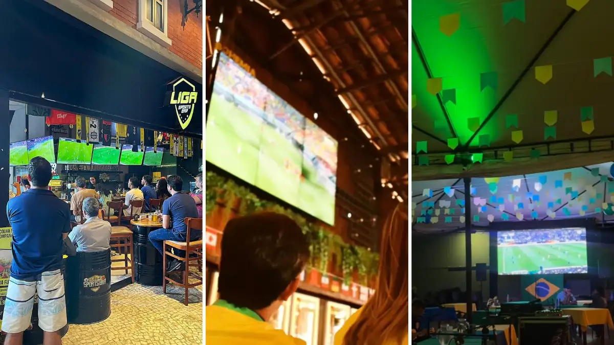 Onde ver jogos da Copa em Uberlândia: confira os melhores locais para torcer pelo Brasil