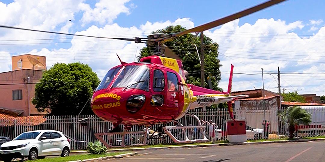 Paciente com arritmia cardíaca grave é transferida com urgência para o HC da UFU com apoio do socorro aéreo