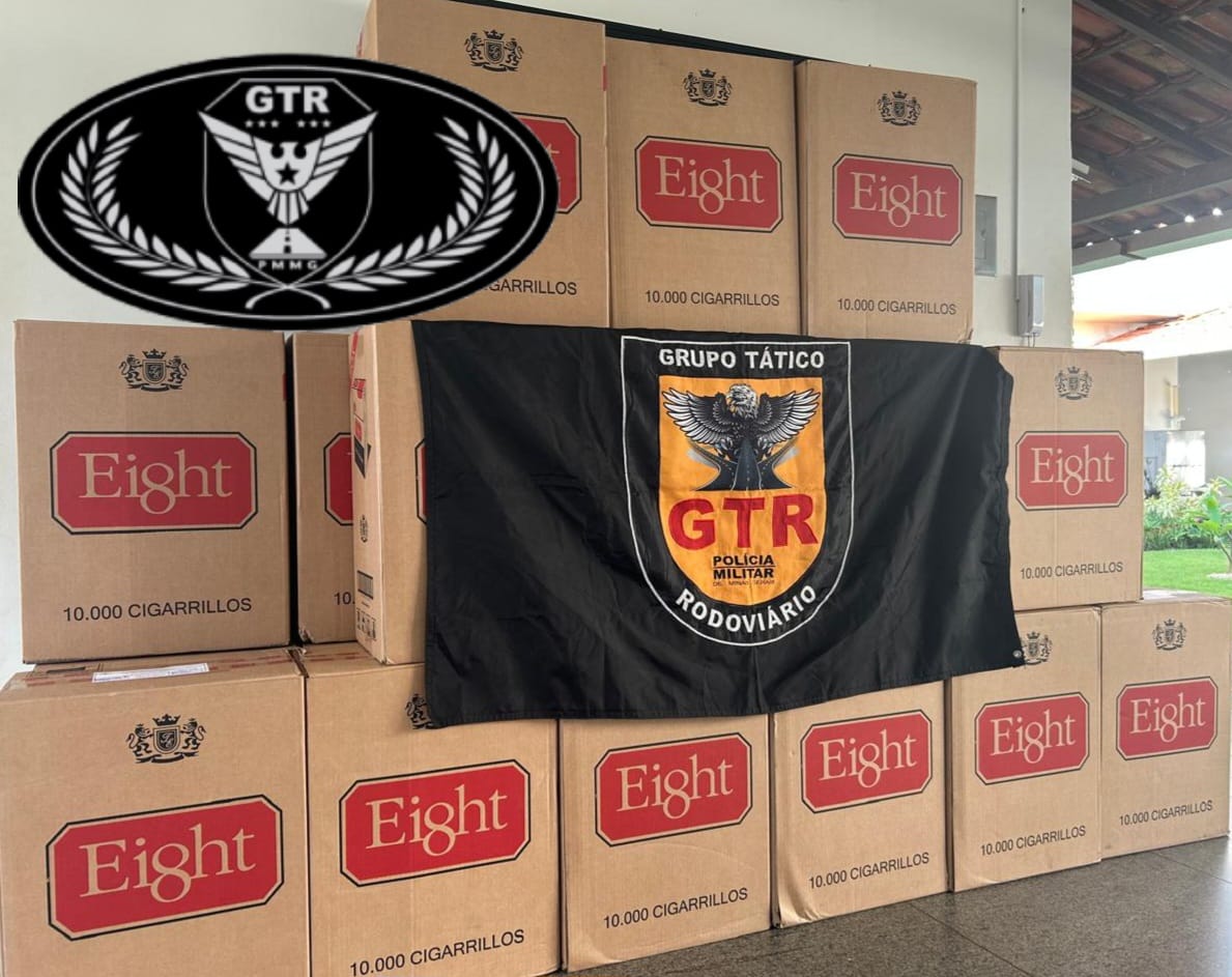 Polícia apreende 16.500 maços de cigarros contrabandeados