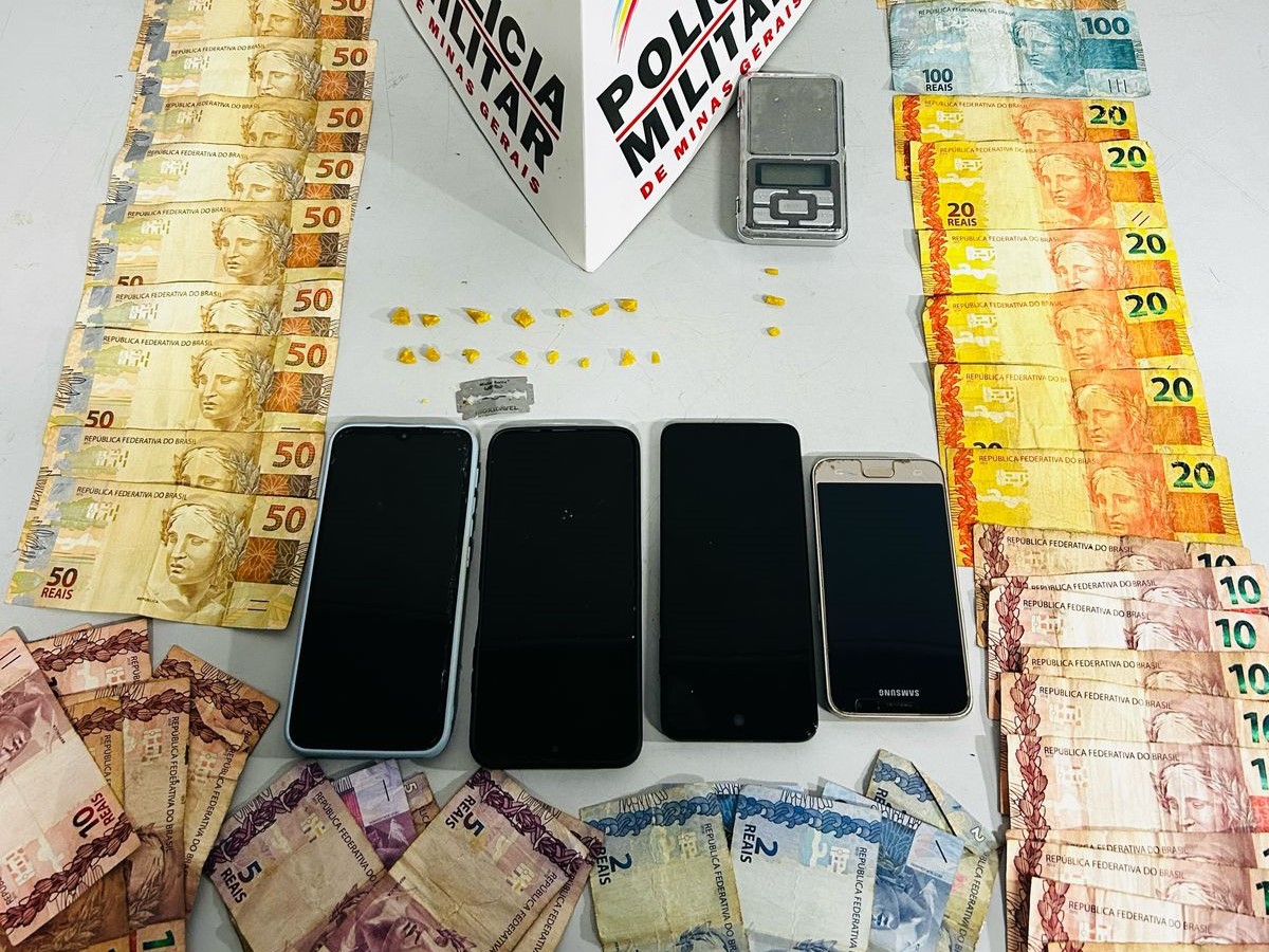Polícia Militar prende casal por tráfico de drogas no Centro de Patos de Minas