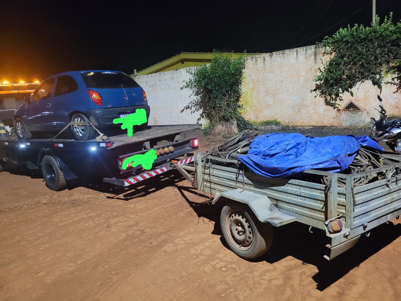 Três  jovens são presos por furto de cabos elétricos em Monte Carmelo