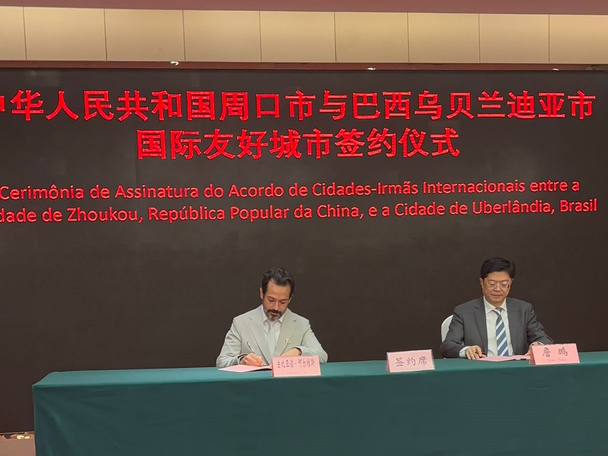 Uberlândia firma parceria internacional com cidade chinesa para atrair novos investimentos