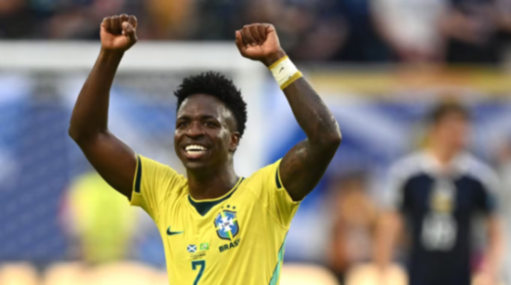 Vini Jr. brilha e Brasil se classifica em 1º com 3x0 sobre a Escócia