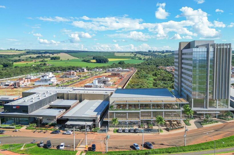 imagem ilustrativa do hotel e novos estabelecimentos no Pátio Jacarandás